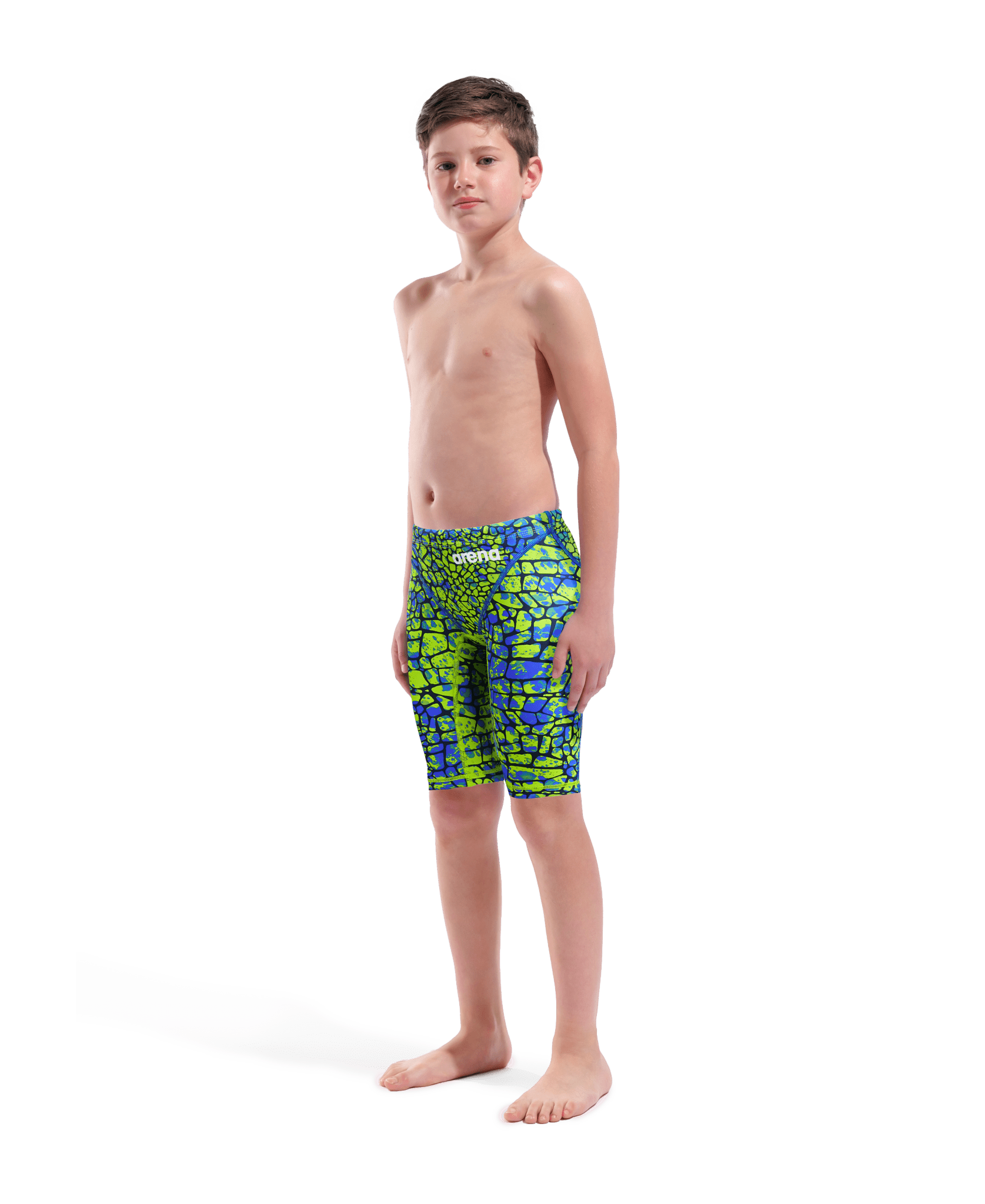 ARENA BOYS POWERSKIN ST NEXT SNAKESKIN JAMMER - Green
