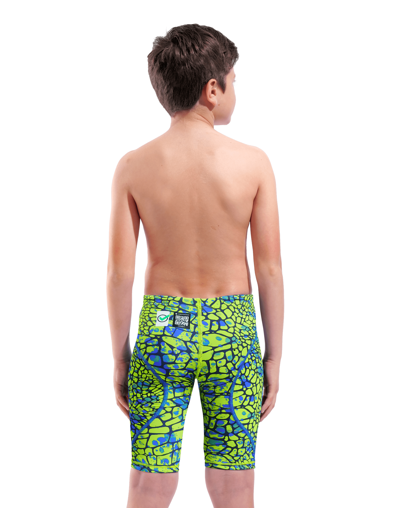 ARENA BOYS POWERSKIN ST NEXT SNAKESKIN JAMMER - Green