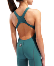 ARENA GIRLS POWERSKIN IMPULSO JADE AURA OPEN BACK KNEESUIT - Green