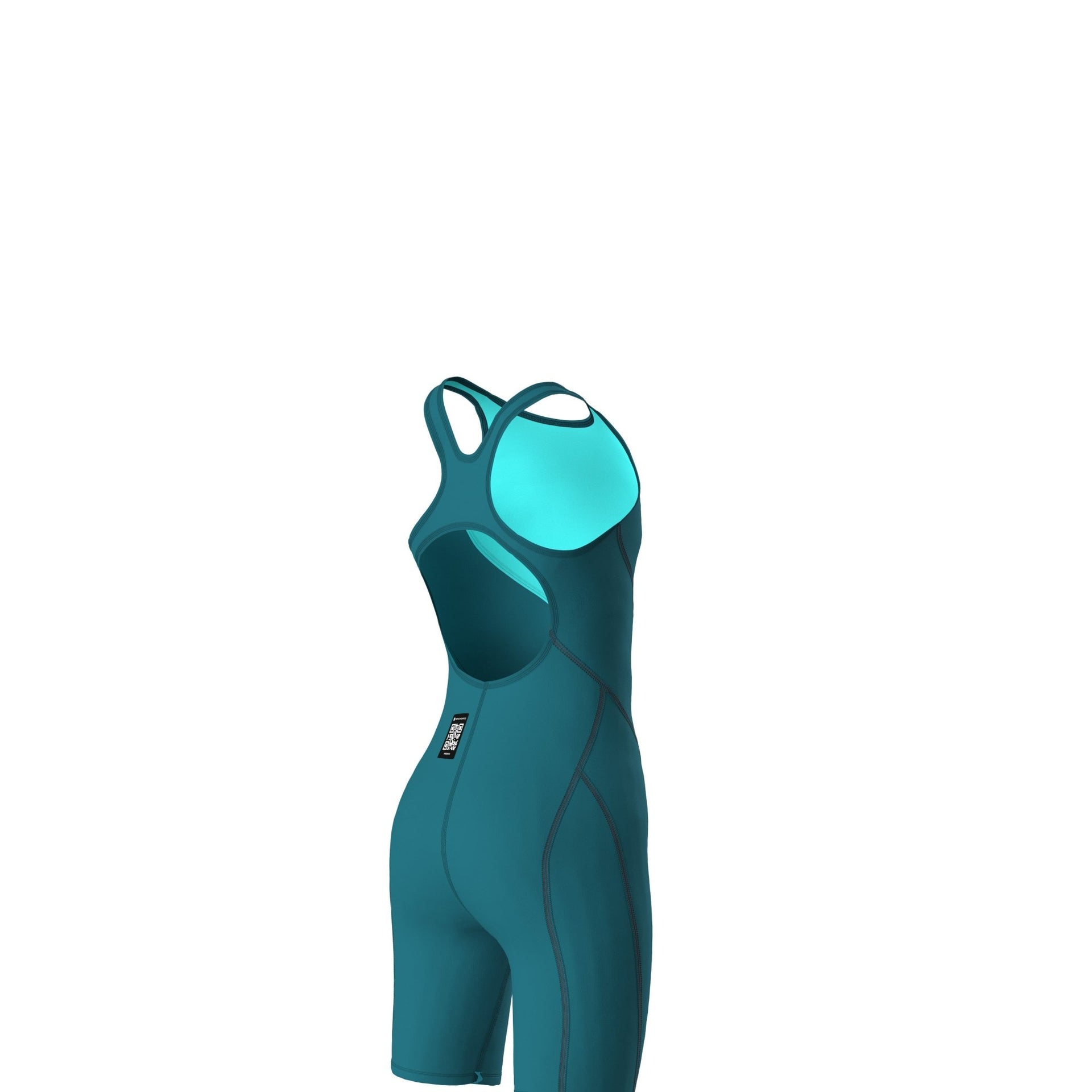 ARENA GIRLS POWERSKIN IMPULSO JADE AURA OPEN BACK KNEESUIT - Green