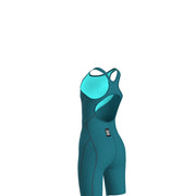 ARENA GIRLS POWERSKIN IMPULSO JADE AURA OPEN BACK KNEESUIT - Green