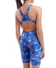 ARENA GIRLS POWERSKIN ST NEXT SPLASHY MULTI OPEN BACK KNEESUIT - Multicolour