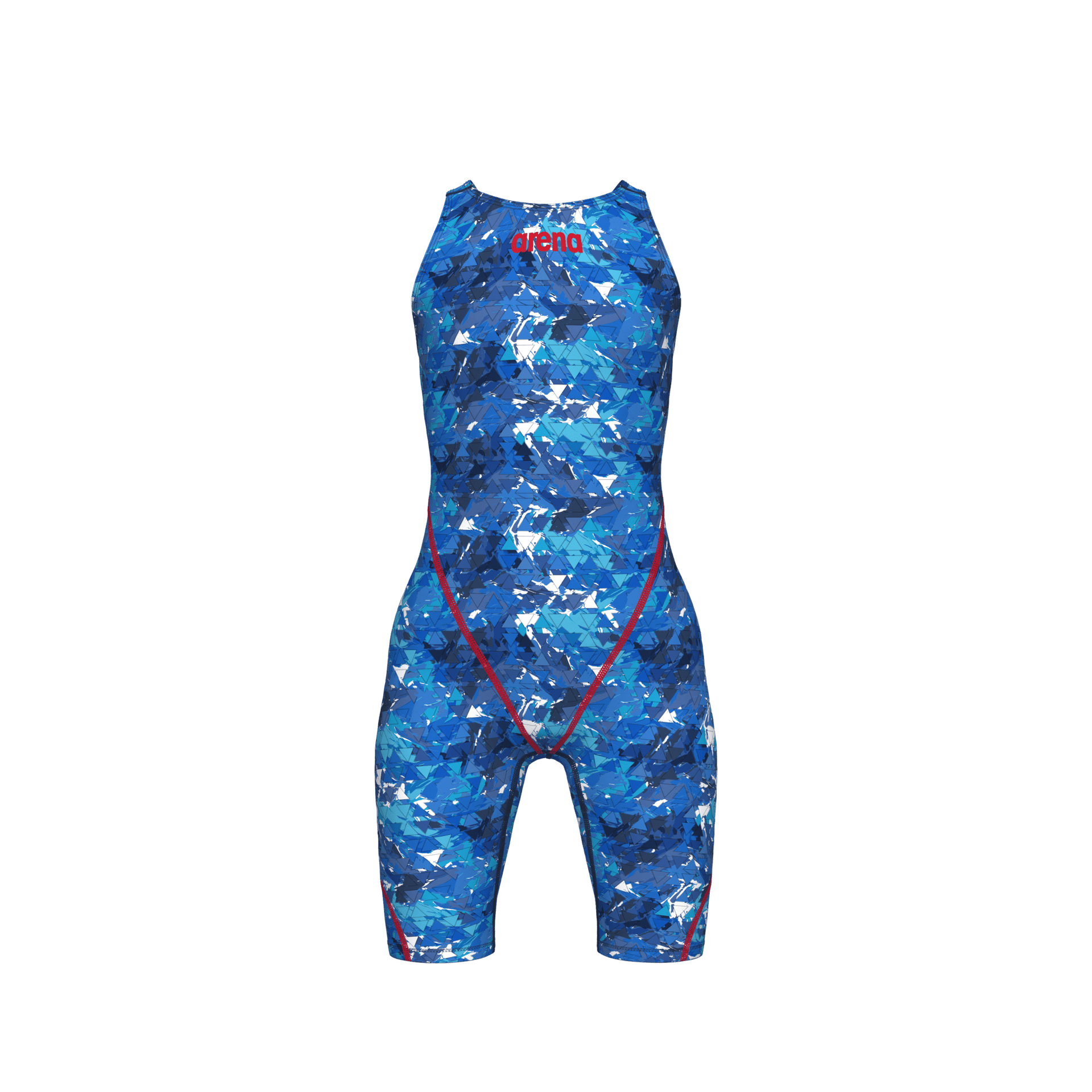 ARENA GIRLS POWERSKIN ST NEXT SPLASHY MULTI OPEN BACK KNEESUIT - Multicolour