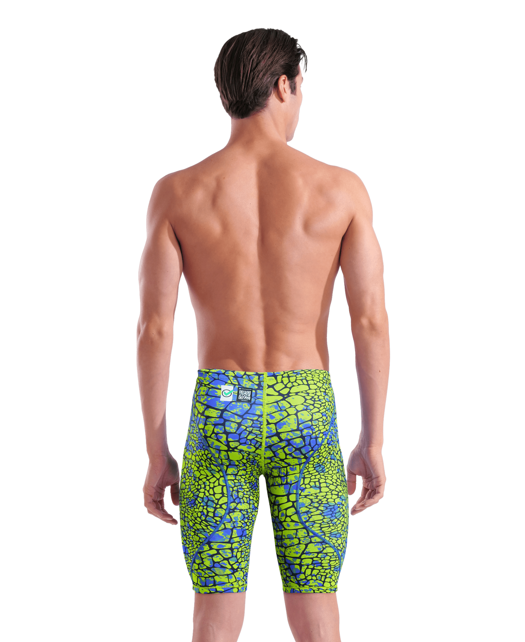 ARENA MENS POWERSKIN ST NEXT SNAKESKIN JAMMER - Green