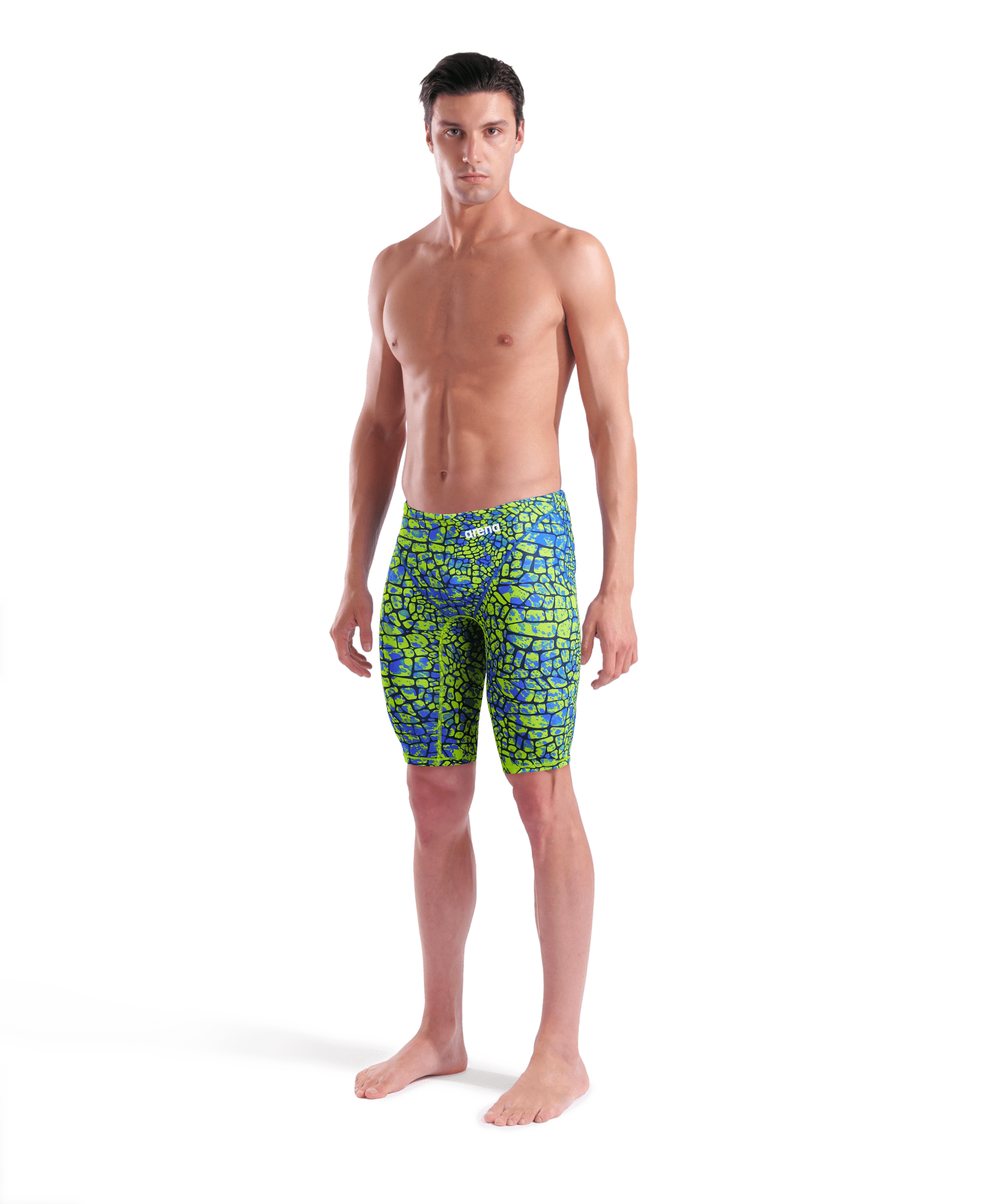 ARENA MENS POWERSKIN ST NEXT SNAKESKIN JAMMER - Green