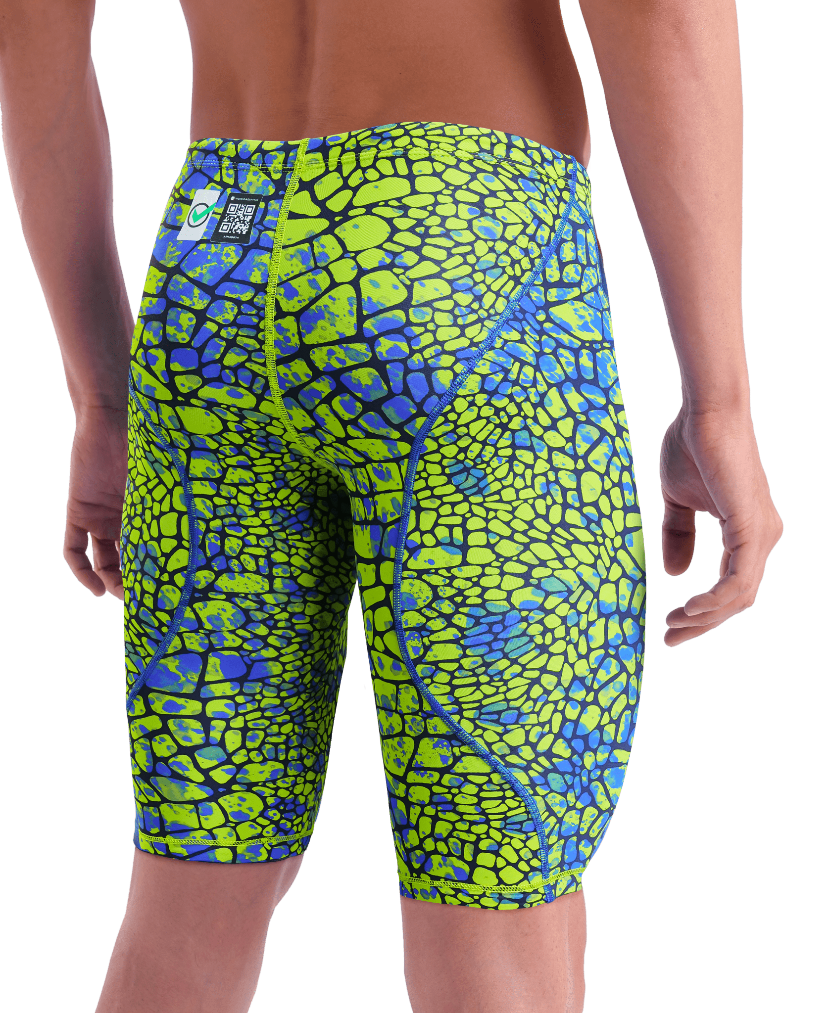 ARENA MENS POWERSKIN ST NEXT SNAKESKIN JAMMER - Green