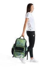 ARENA ONE GO BACKPACK 45L ALLOVER SNAKESKIN GREEN - Green