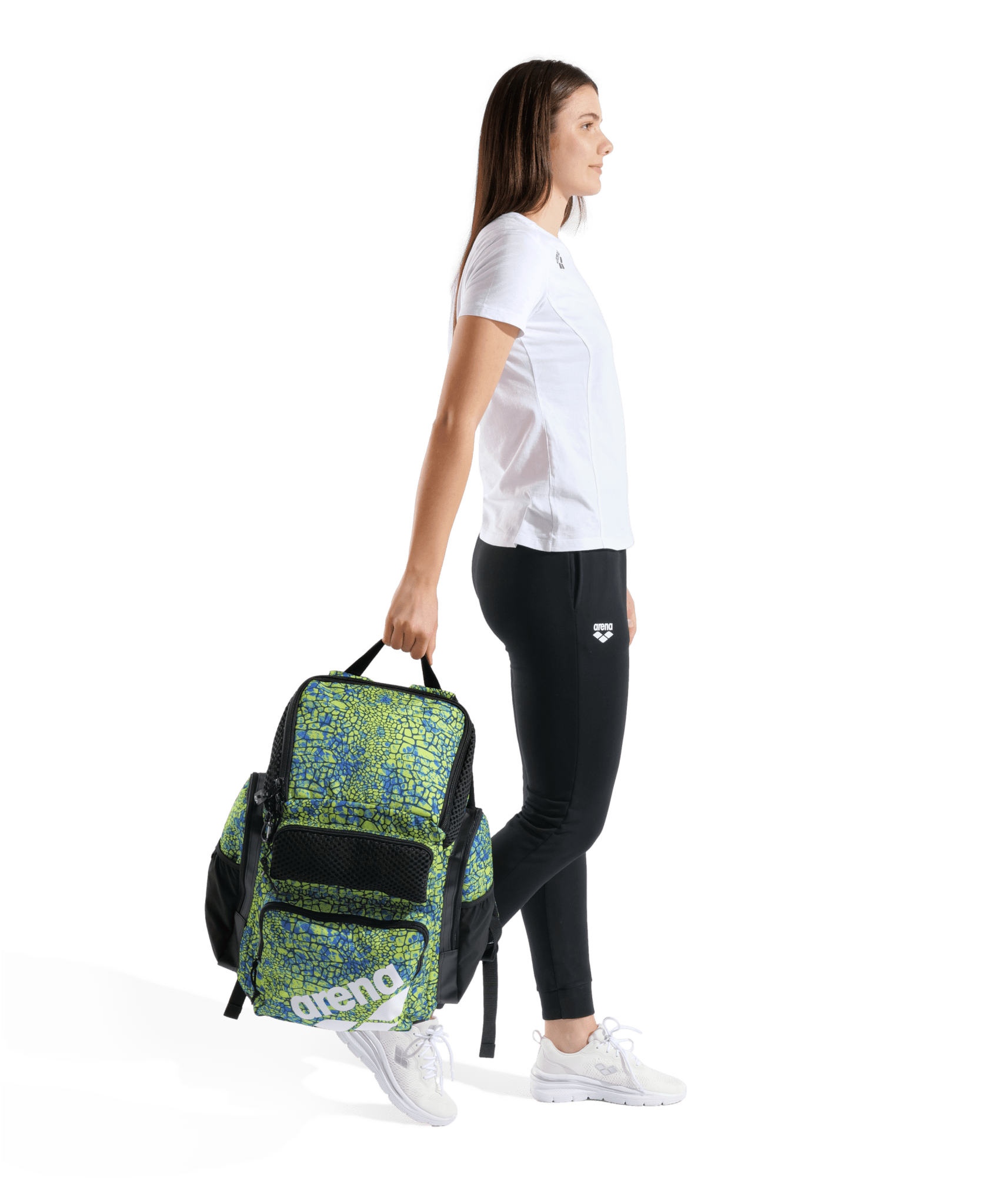 ARENA ONE GO BACKPACK 45L ALLOVER SNAKESKIN GREEN - Green