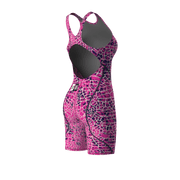 ARENA WOMENS POWERSKIN ST NEXT SNAKESKIN OPEN BACK KNEESUIT - Pink