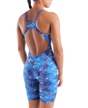 ARENA WOMENS POWERSKIN ST NEXT SPLASHY MULTI OPEN BACK KNEESUIT - Multicolour
