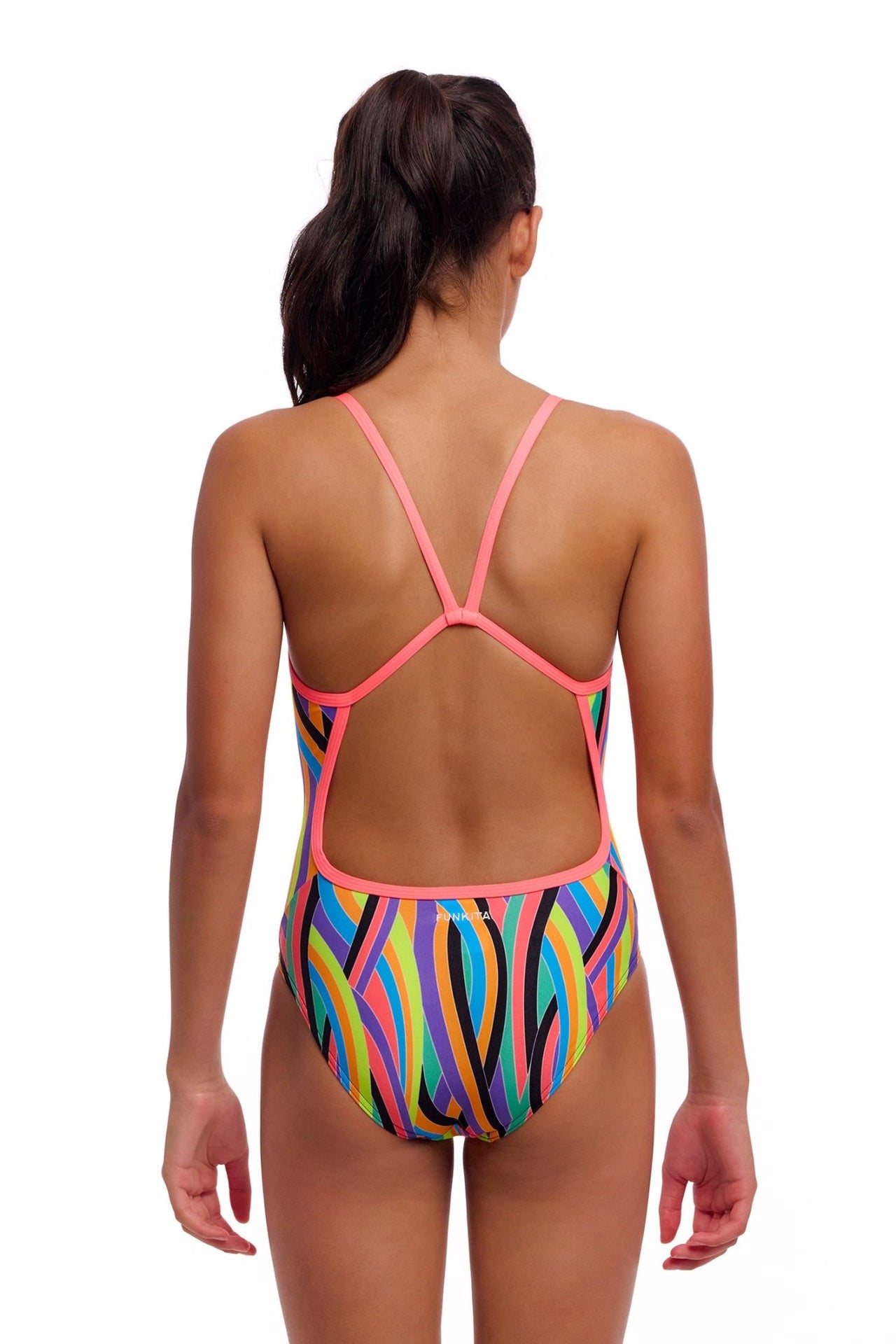 FUNKITA GIRLS CURL CURL SINGLE STRAP ONE PIECE - Multicolour