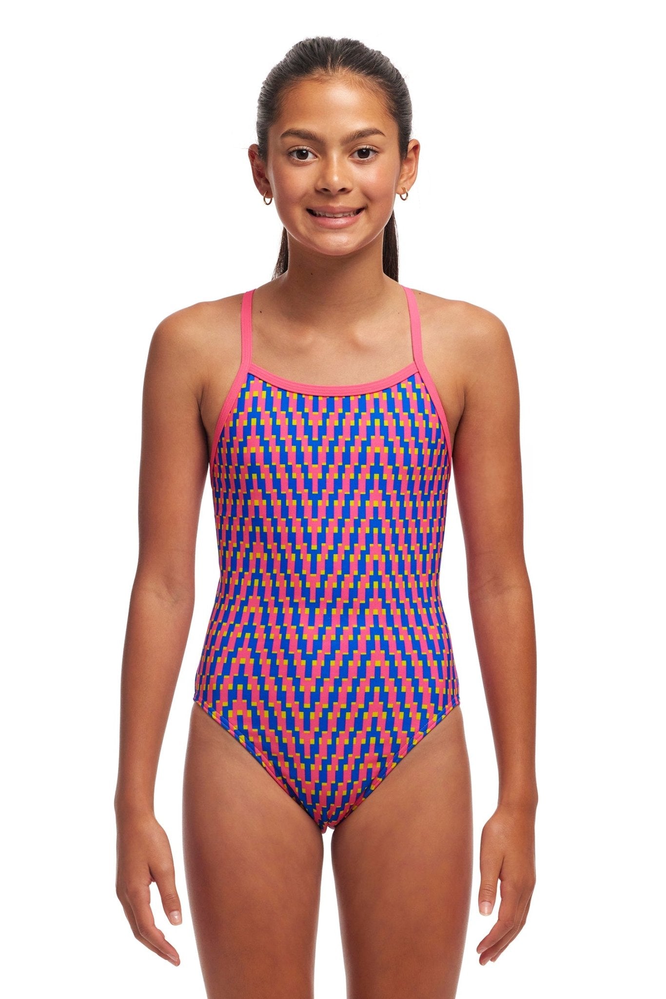 FUNKITA GIRLS DAILY STEPS SINGLE STRAP ONE PIECE - Pink