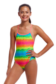 FUNKITA GIRLS MELTING MAYHEM TWISTED ONE PIECE - Multicolour
