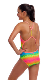 FUNKITA GIRLS MELTING MAYHEM TWISTED ONE PIECE - Multicolour