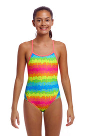 FUNKITA GIRLS MELTING MAYHEM TWISTED ONE PIECE - Multicolour