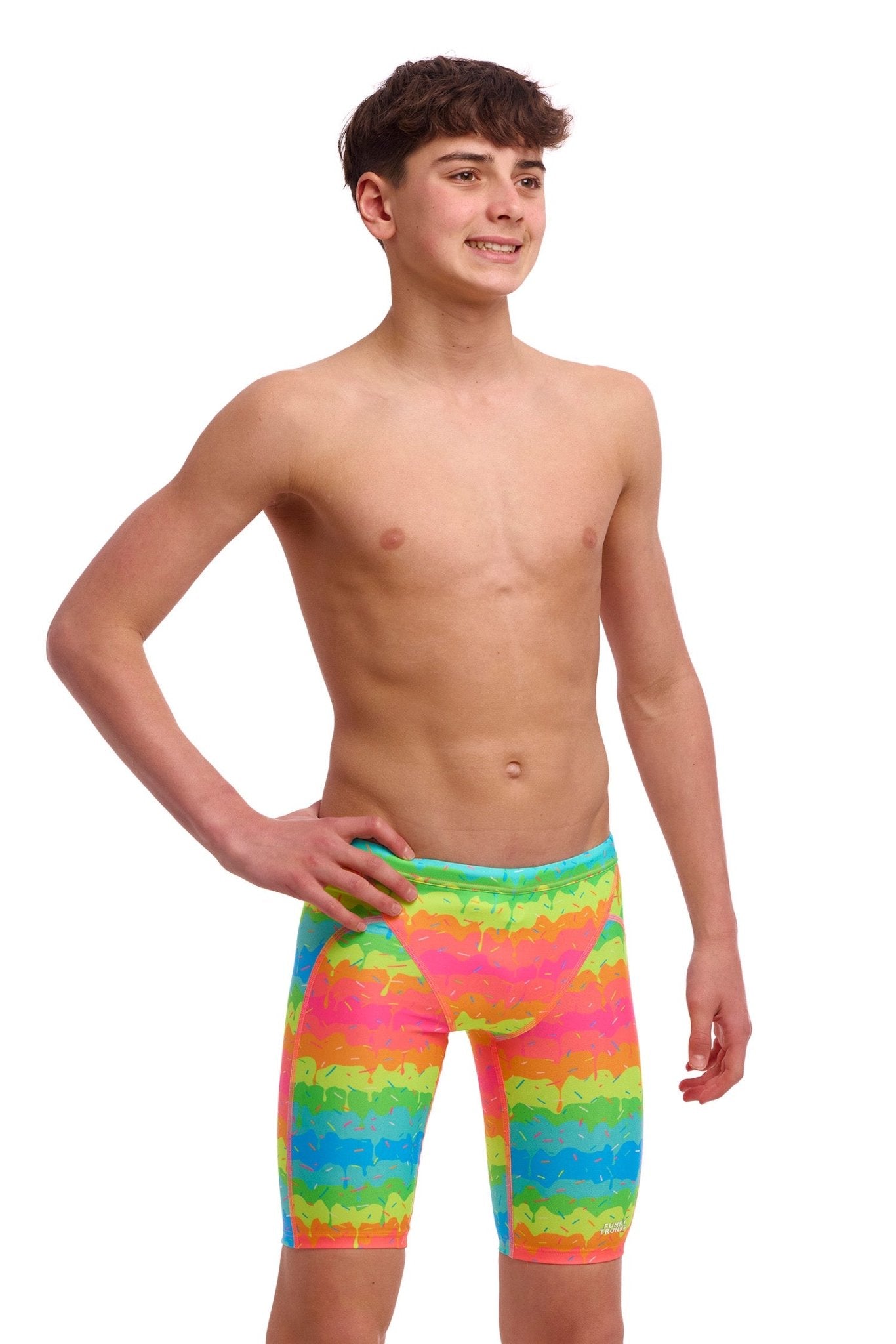 FUNKY TRUNKS BOYS MELTING MAYHEM TRAINING JAMMER - Multicolour