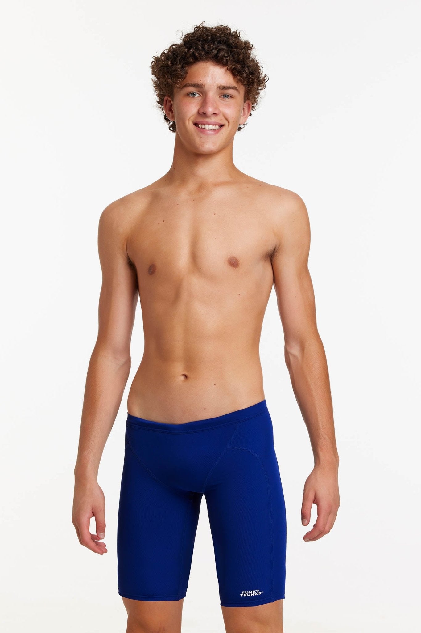 FUNKY TRUNKS BOYS STILL OCEAN TRAINING JAMMER - Navy