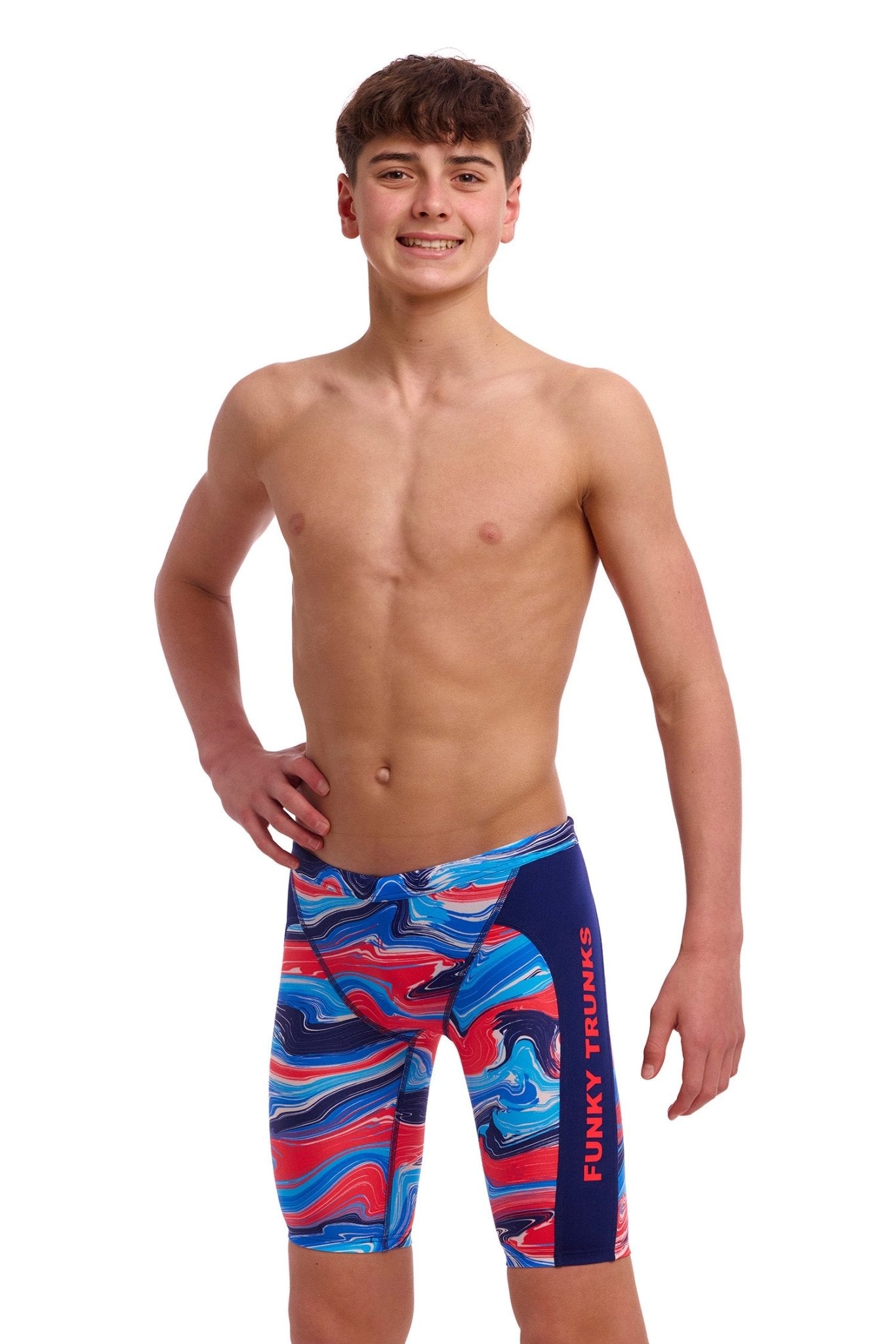 FUNKY TRUNKS BOYS WAVE CRAZE TRAINING JAMMER - Multicolour