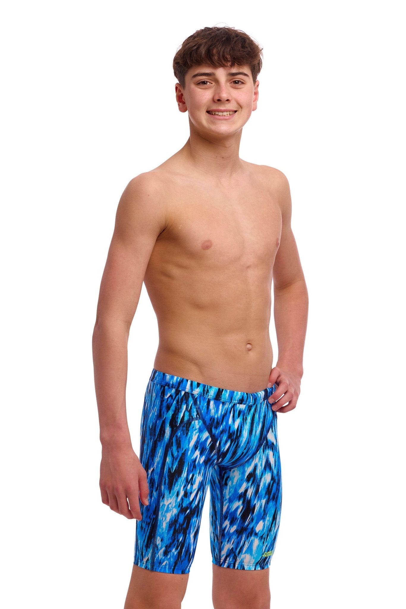 FUNKY TRUNKS BOYS WING STREAK TRAINING JAMMER - Blue