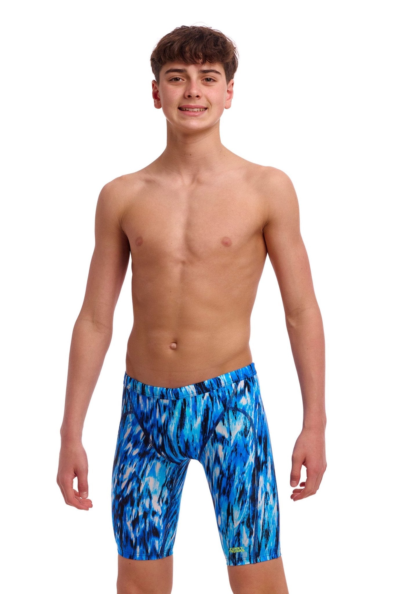 FUNKY TRUNKS BOYS WING STREAK TRAINING JAMMER - Blue
