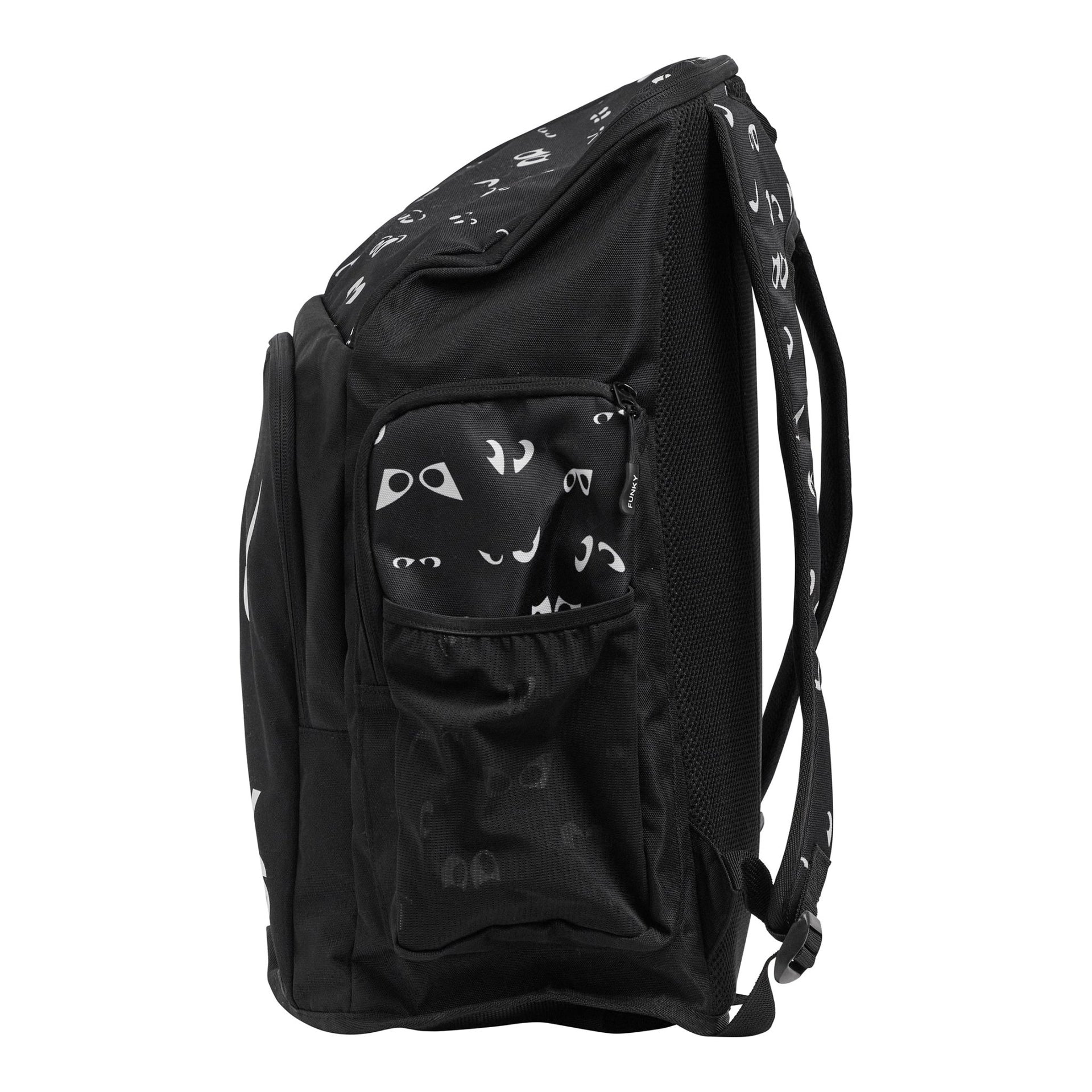 FUNKY TRUNKS EYE SPY SPACE CASE BACKPACK - Black