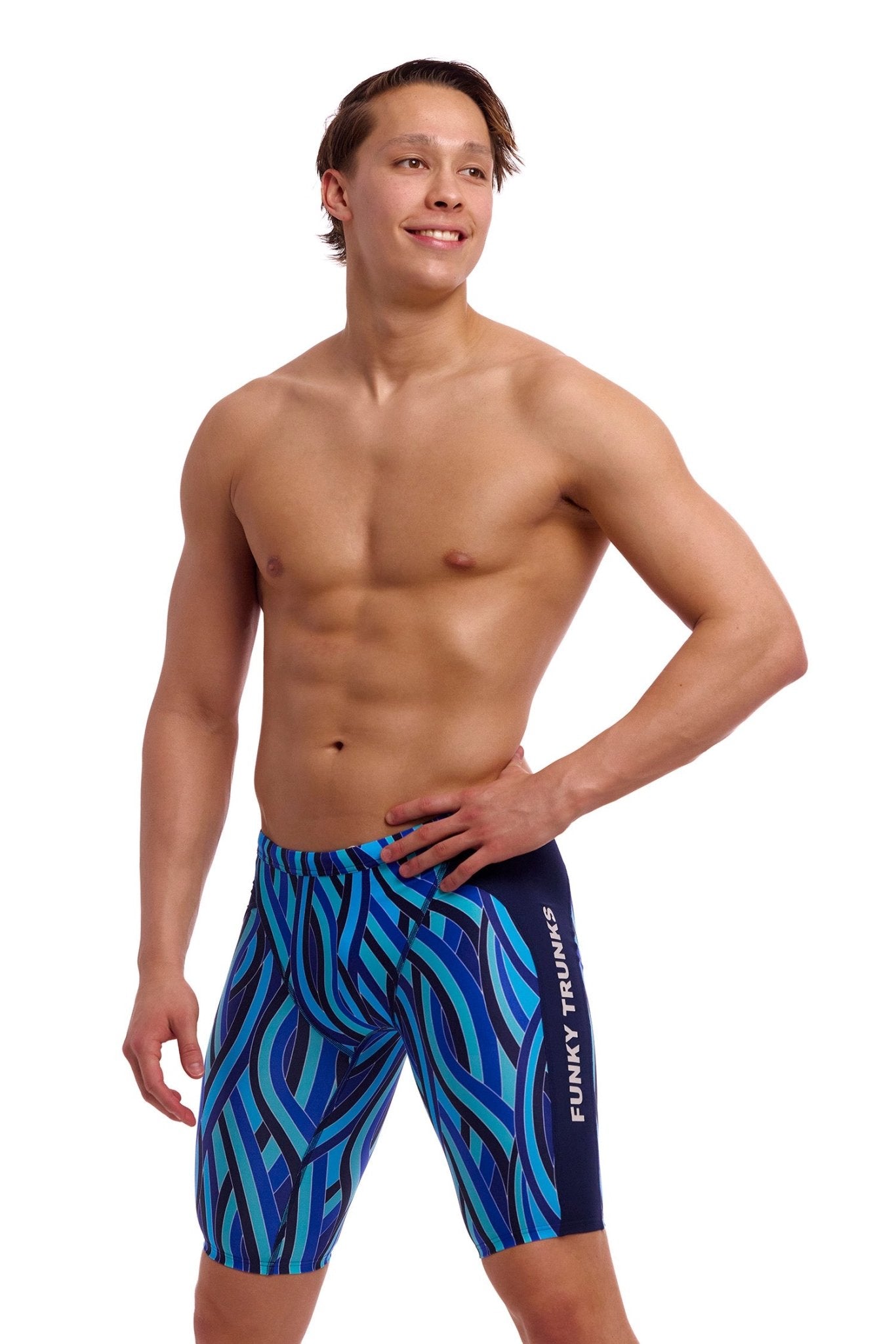 FUNKY TRUNKS MENS SNORK CITY TRAINING JAMMER - Blue