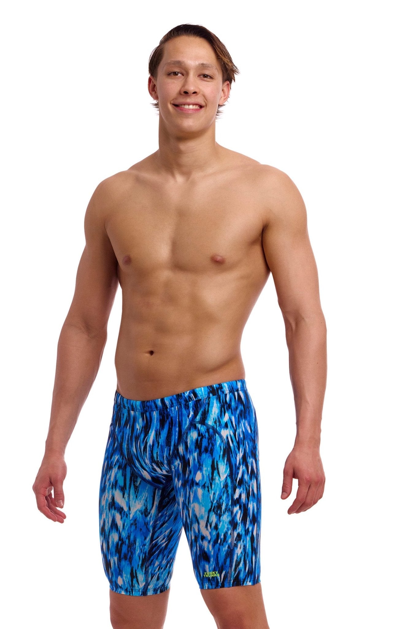 FUNKY TRUNKS MENS WING STREAK TRAINING JAMMER - Blue