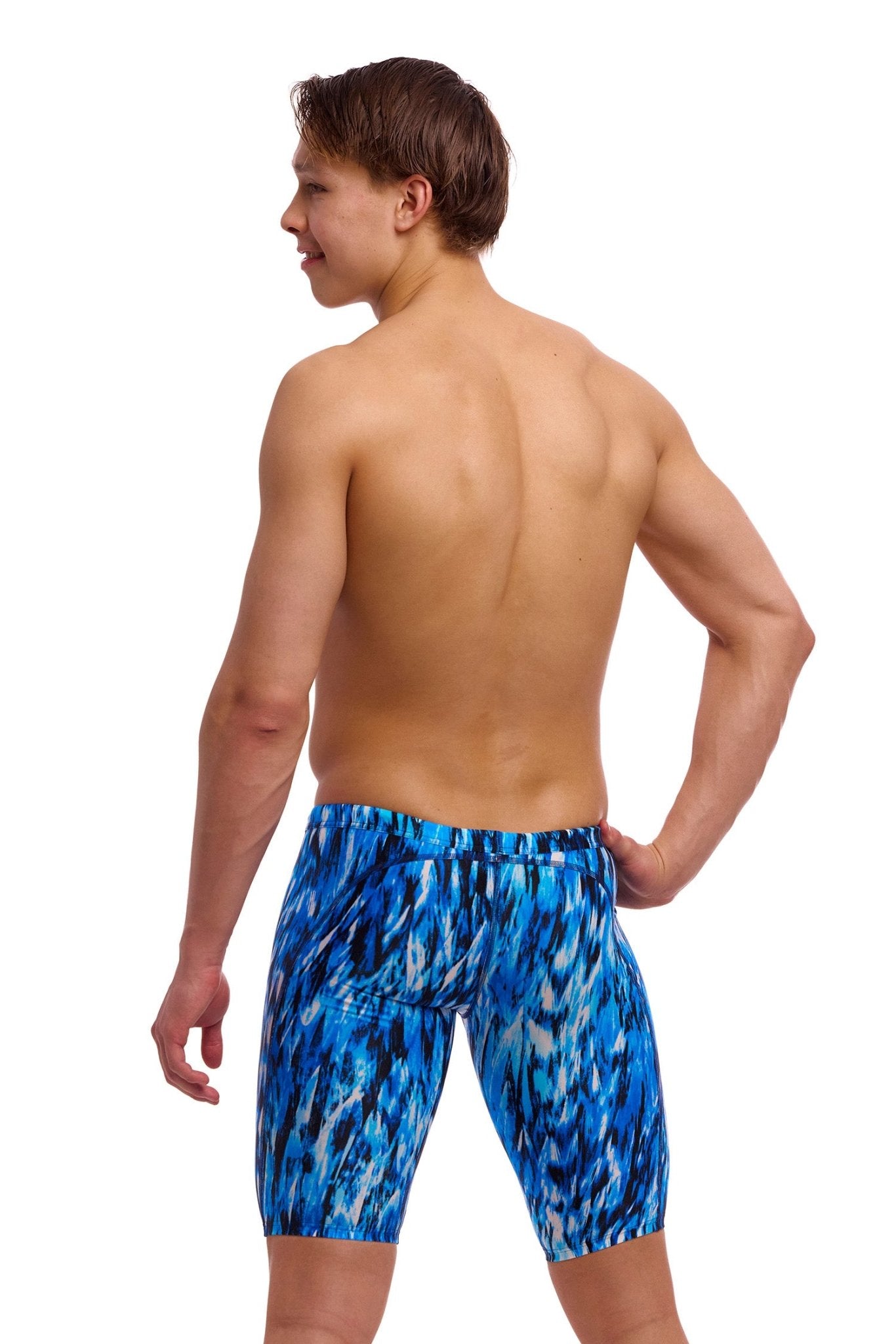 FUNKY TRUNKS MENS WING STREAK TRAINING JAMMER - Blue