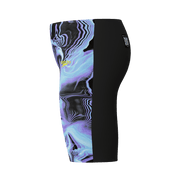 SPEEDO BOYS FASTSKIN ENDURANCE+ MAX HIGH WAIST JAMMER LUCENT GLOW/BLACK - Black