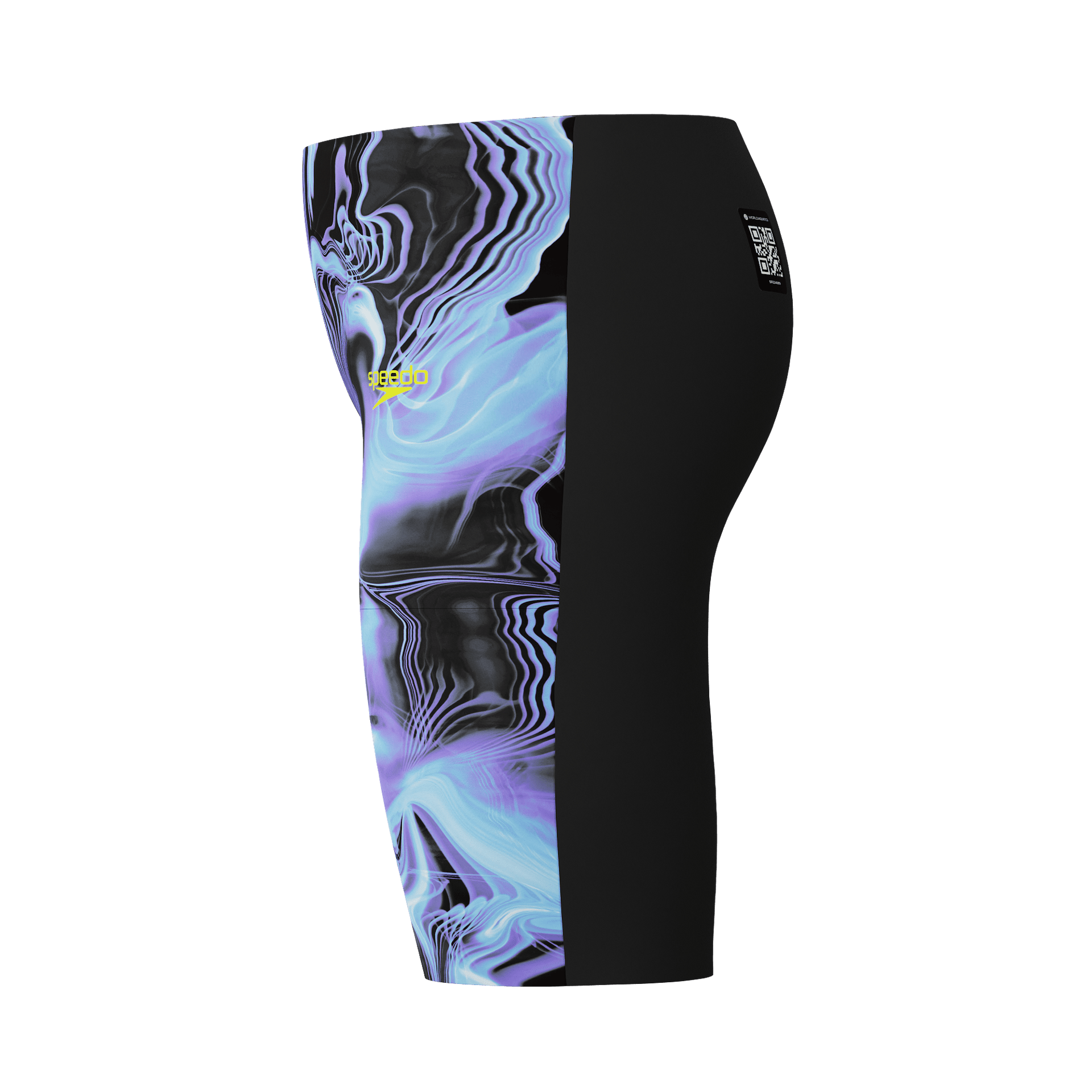 SPEEDO BOYS FASTSKIN ENDURANCE+ MAX HIGH WAIST JAMMER LUCENT GLOW/BLACK - Black