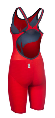 ARENA WOMENS POWERSKIN CARBON AIR² OPEN BACK KNEESUIT Kneesuit Arena Red