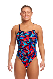 FUNKITA WOMENS PATRIOT BEAT SINGLE STRAP ONE PIECE Swimsuit Funkita Multicolour