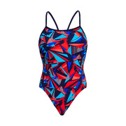 FUNKITA WOMENS PATRIOT BEAT SINGLE STRAP ONE PIECE Swimsuit Funkita Multicolour