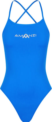 AMANZI GIRLS AZURE TIE BACK ONE PIECE - Blue