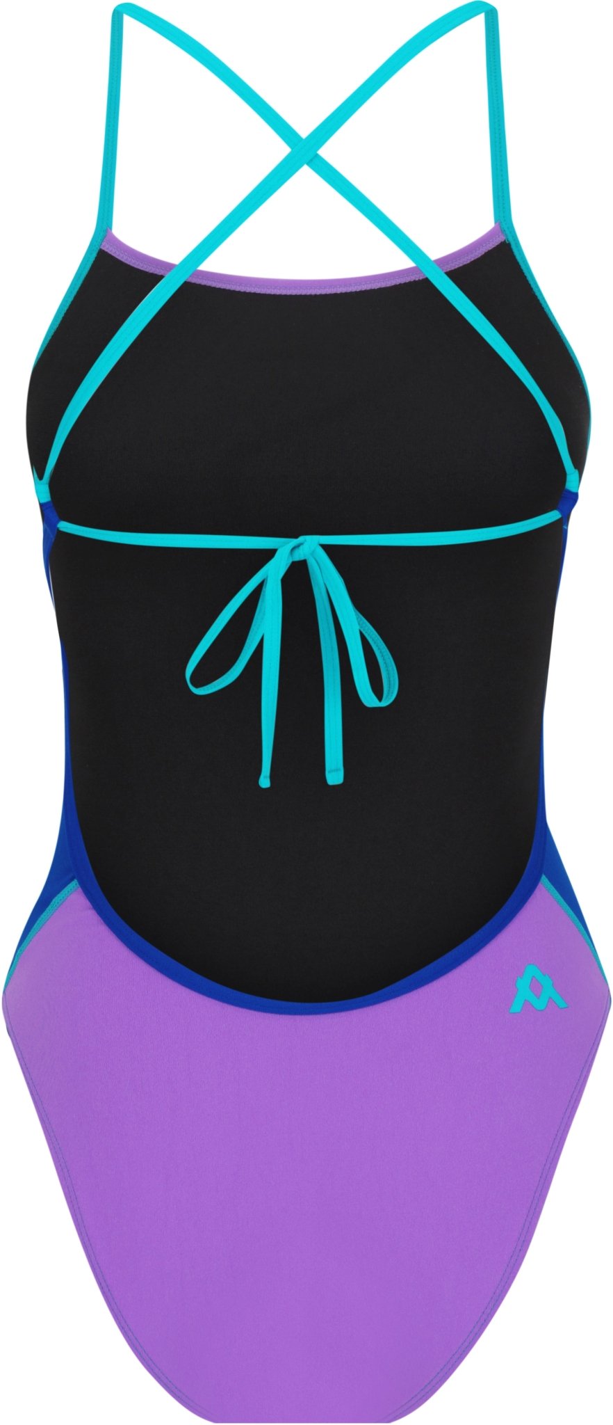 AMANZI GIRLS BALTIX TIE BACK ONE PIECE - Blue