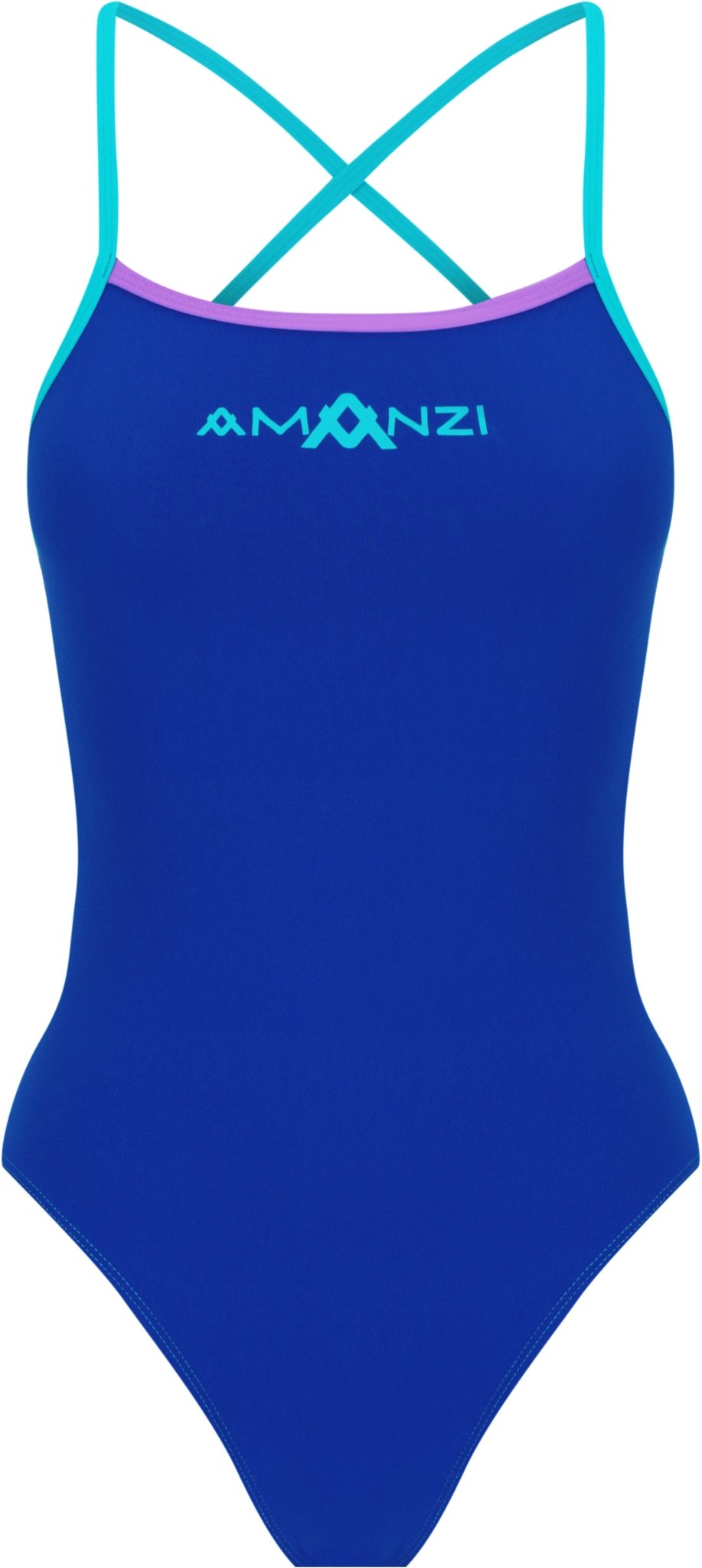AMANZI GIRLS BALTIX TIE BACK ONE PIECE - Blue