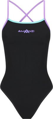 AMANZI GIRLS MYSTIC MINT TIE BACK ONE PIECE