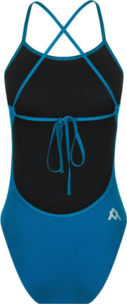 AMANZI GIRLS NEPTUNE TIE BACK ONE PIECE - SteelBlue