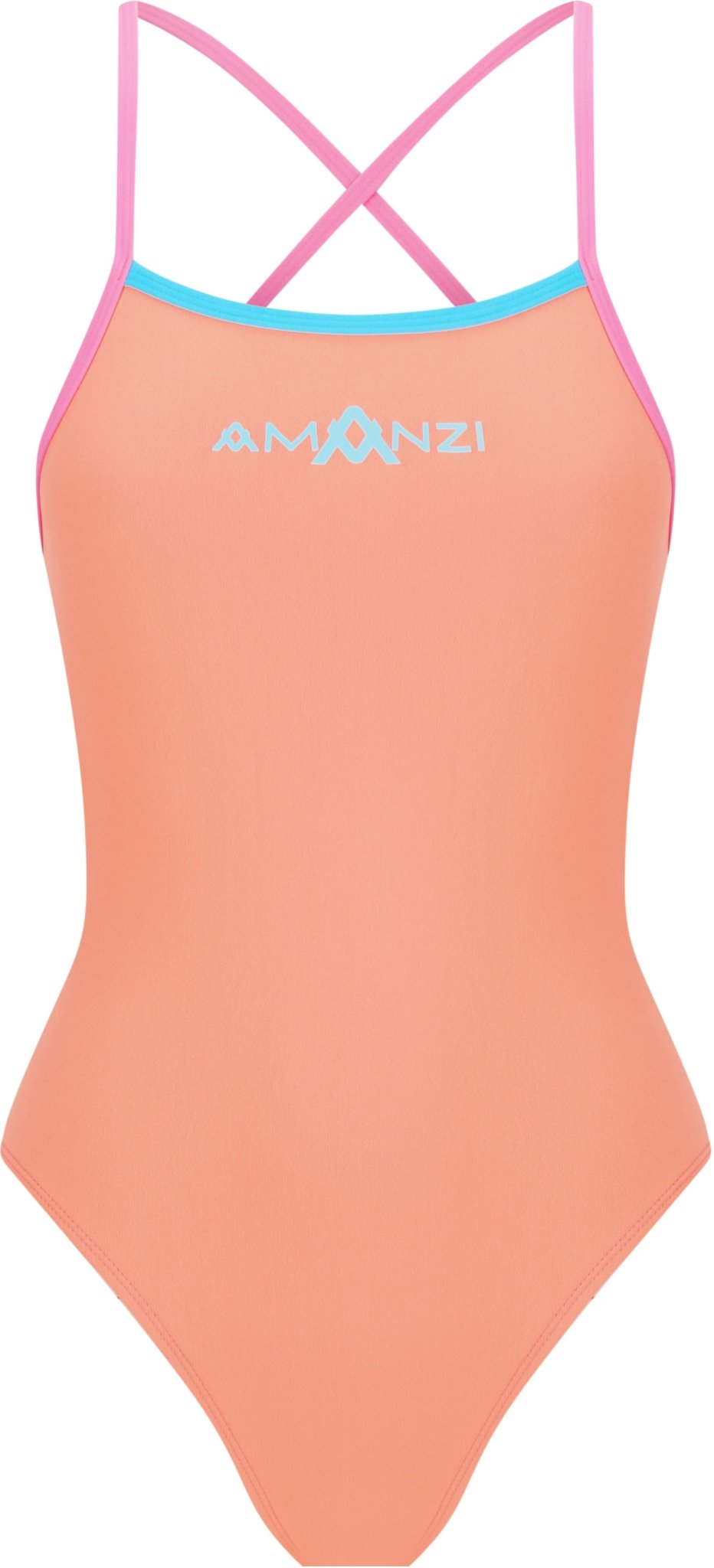 AMANZI GIRLS PASTELLA TIE BACK ONE PIECE - Coral