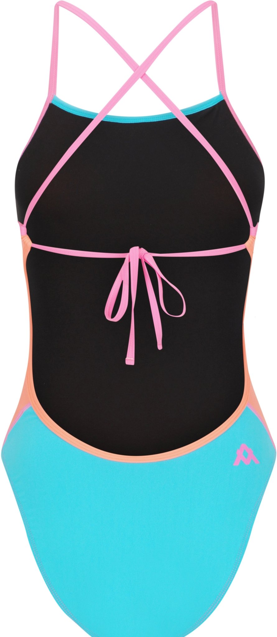 AMANZI GIRLS PASTELLA TIE BACK ONE PIECE - Coral