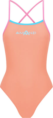 AMANZI GIRLS PASTELLA TIE BACK ONE PIECE