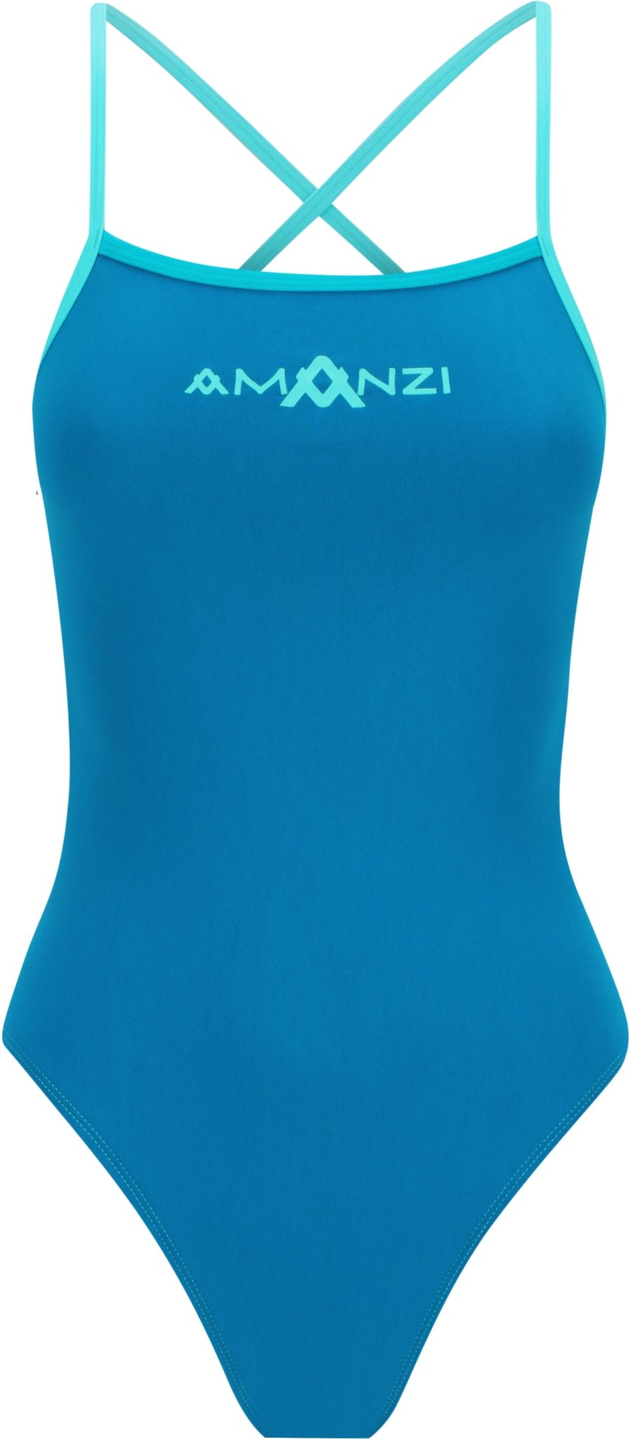 AMANZI GIRLS REEF TIE BACK ONE PIECE - Blue