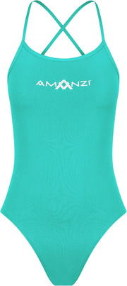 AMANZI GIRLS SPEARMINT TIE BACK ONE PIECE