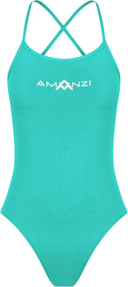 AMANZI GIRLS SPEARMINT TIE BACK ONE PIECE - Aqua