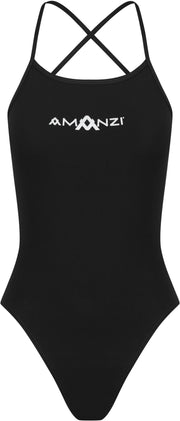 AMANZI WOMENS JET TIE BACK ONE PIECE - Black