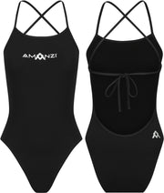 AMANZI WOMENS JET TIE BACK ONE PIECE