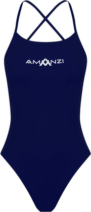 AMANZI WOMENS SAPPHIRE TIE BACK ONE PIECE