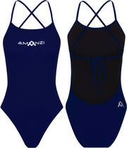 AMANZI WOMENS SAPPHIRE TIE BACK ONE PIECE