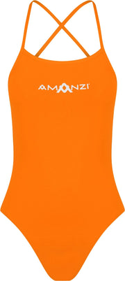 AMANZI WOMENS SHERBET TIE BACK ONE PIECE