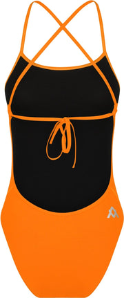AMANZI WOMENS SHERBET TIE BACK ONE PIECE